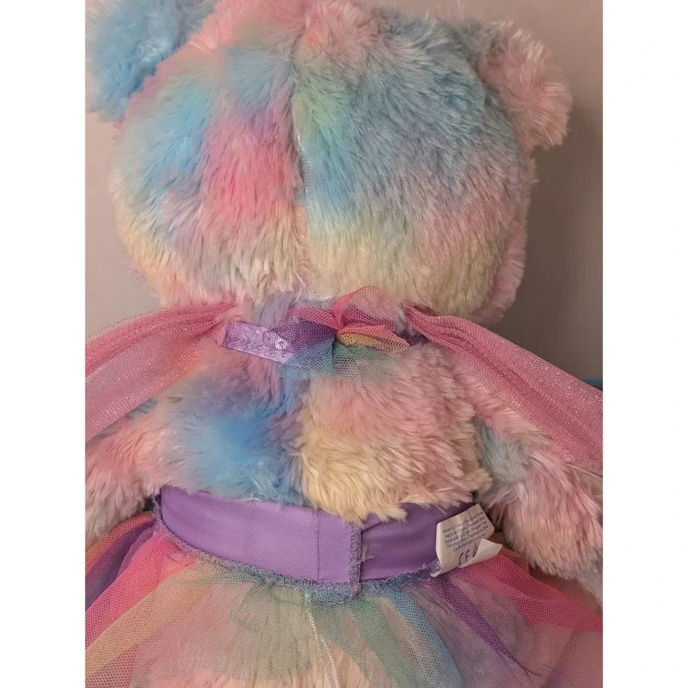 Build A Bear Beary Fairy Friend Pastel Bear Plush Stuffed Animal Tie Dye Dress